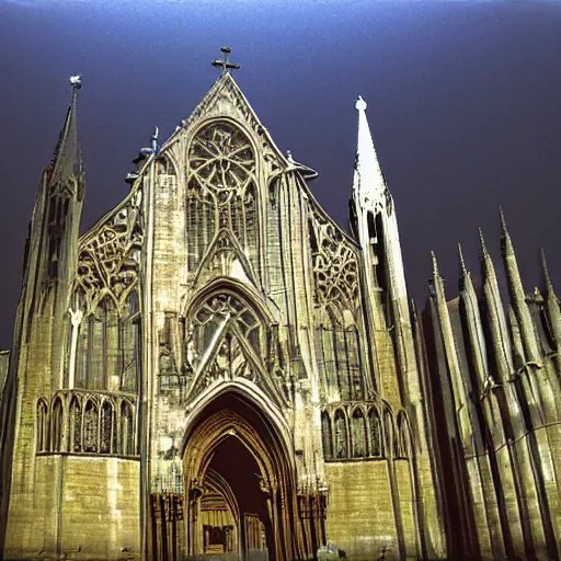 Image similar to a photograph of a cathedral on the bottom of the ocean, photorealistic,