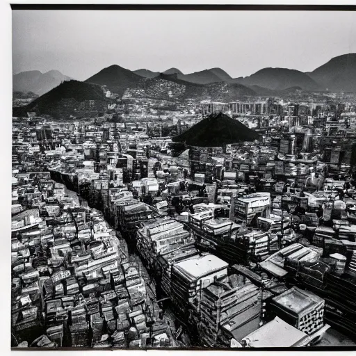 Prompt: a photograph of 1960s Japan, fujifilm, Wide angle lens, 15mm, national geographic