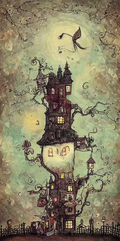 Image similar to a painting by alexander jansson