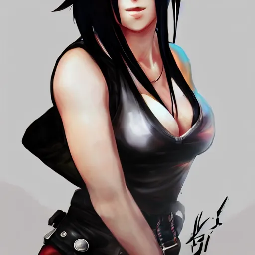 Image similar to tifa lockhart by mingchen shen