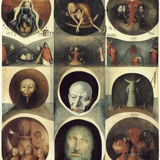 Image similar to Hieronymus Bosch face collage