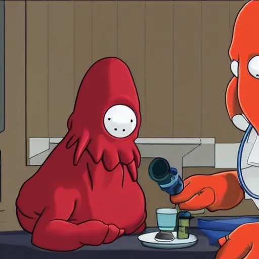 Image similar to doctor John a zoidberg juicing up his claws for a fight