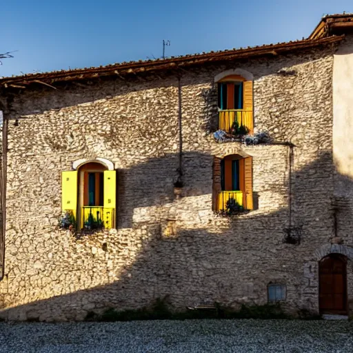 Image similar to A house in an Italian village, photography