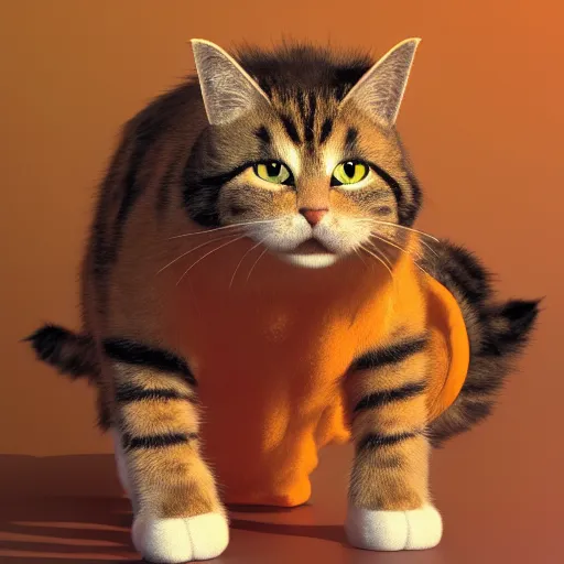 Prompt: hyperrealistic dslr film still of andrew garfield disguised as garfield cat, ( orange cat ), stunning 8 k octane comprehensive 3 d render, inspired by istvan sandorfi & greg rutkowski & unreal engine, perfect symmetry, dim volumetric cinematic lighting, extremely hyper - detailed, incredibly real lifelike attributes & flesh texture, intricate, masterpiece, artstation, stunning