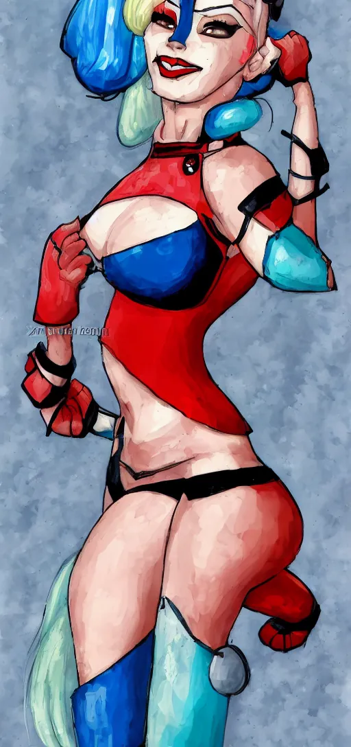 Image similar to harley quinn in a swim suit by zeronis