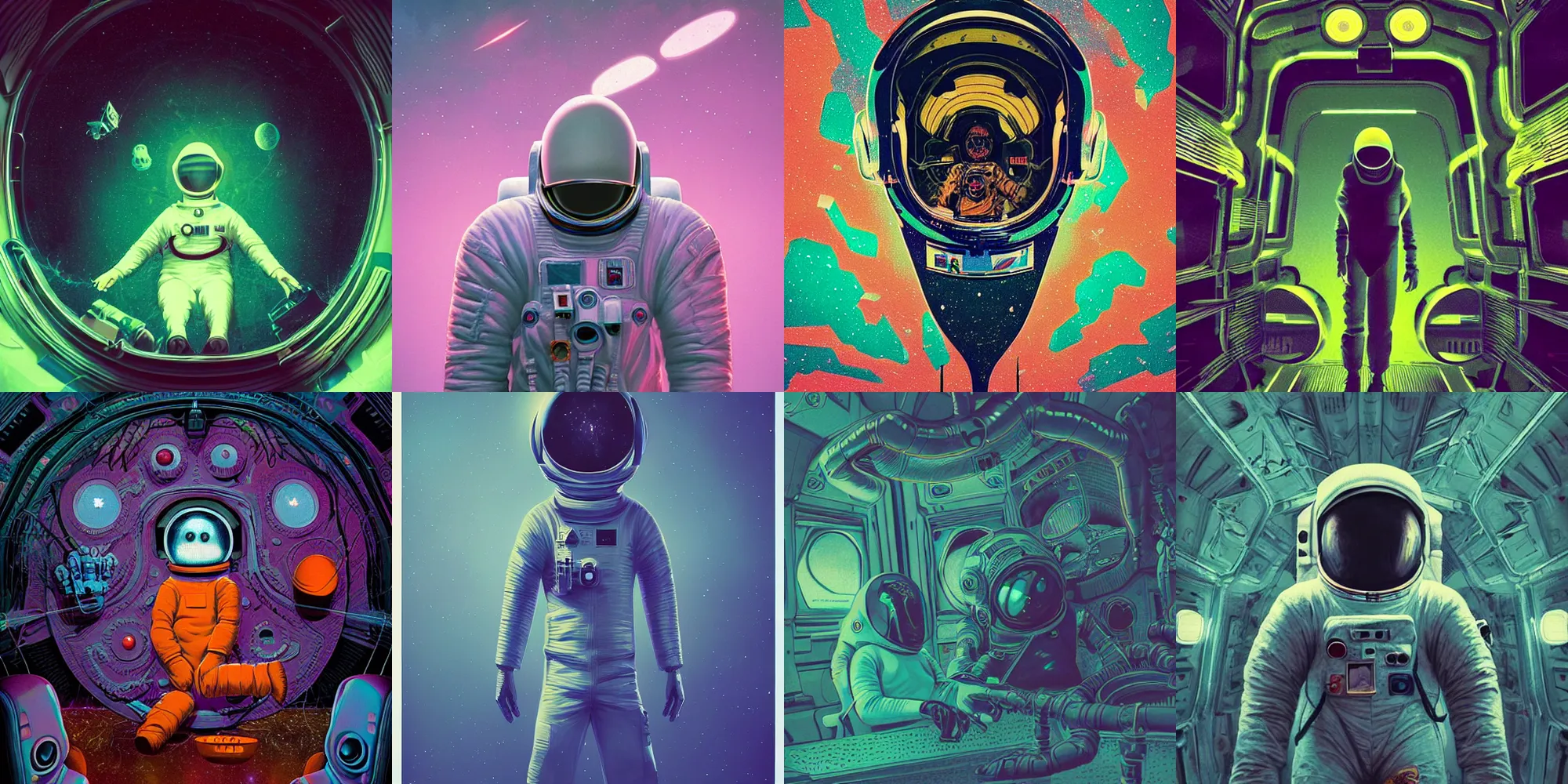 Image similar to astronaut, horror poster 9 0 s, cosmic horror, abstract, ghostly, arcade, duotone, poltergeist, lets get weird, intricate, elegant, highly detailed, award winning artstation, smooth, sharp focus, raytracing, unreal engine 5, art by beeple and mike winkelmann, ultraviolet colors,