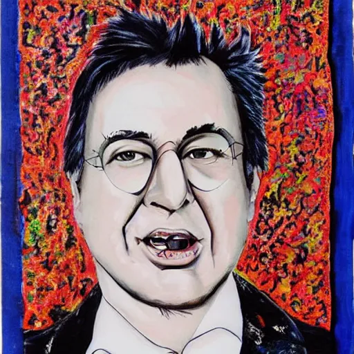 Prompt: bill hicks bill hicks madness outsider art