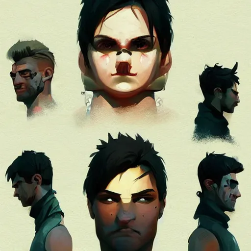 Image similar to face icon stylized minimalist mad max, loftis, cory behance hd by jesper ejsing, by rhads, makoto shinkai and lois van baarle, ilya kuvshinov, rossdraws global illumination