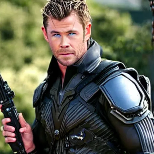 Image similar to chris hemsworth as the jackal