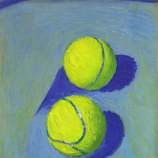 Image similar to a tennis ball sitting in the sun by Matisse, oil painting