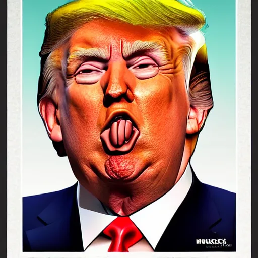 Image similar to donald trump as a bong, photorealistic