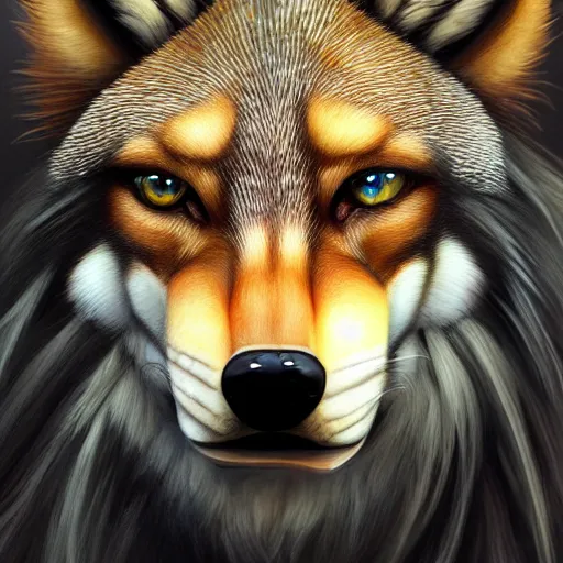Prompt: award-winning extremely detailed FurAffinity fantasy art of a wild naturally beautiful shapely fur-covered Steve Buscemi fox with black paws and dazzling eyes and a long tail and long braided hair, wielding a knife, 4k, Hibbary, Dark Natasha, Goldenwolf, realistic shading, trending on FurAffinity