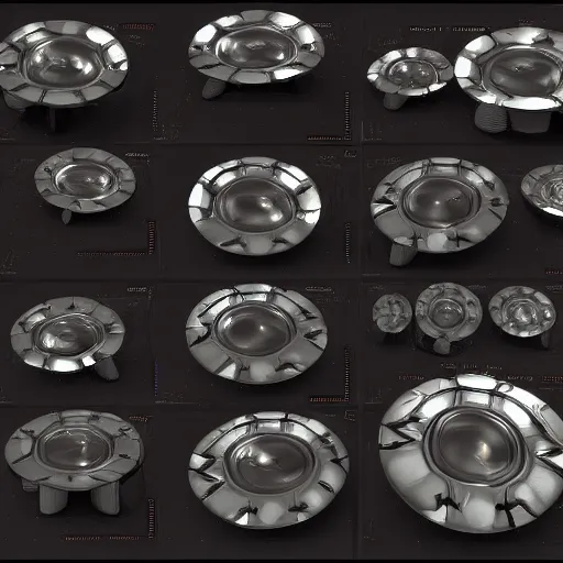 Image similar to army of metallic plates, raytracing, unreal engine tech demo, 5 5 mm