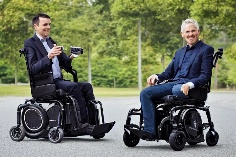 Image similar to an electric wheelchair designed by lamborghini