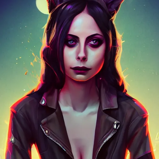 Image similar to a portrait of a beautiful willa holland as a punk, art by lois van baarle and loish and ross tran and rossdraws and sam yang and samdoesarts and artgerm, digital art, highly detailed, intricate, sharp focus, trending on artstation hq, deviantart, unreal engine 5, 4 k uhd image