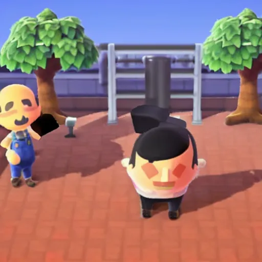 Prompt: Hitler in Animal Crossing, 8K