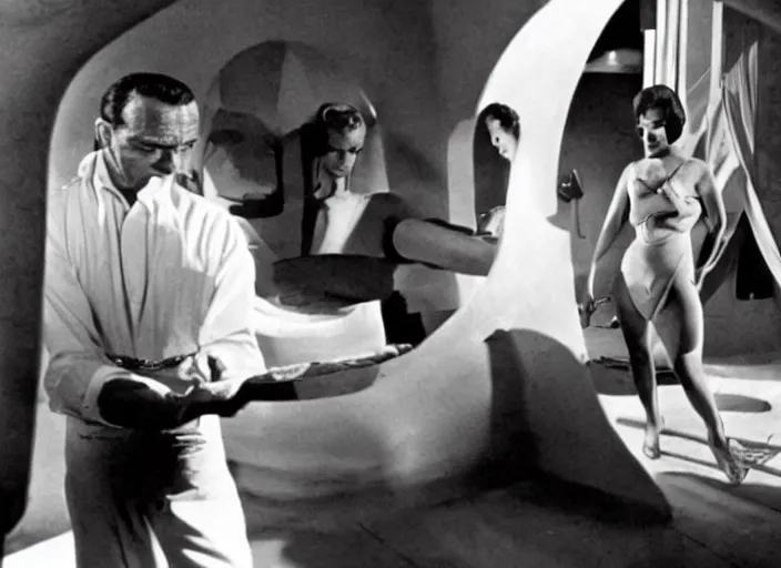 Prompt: scene from dr no ( 1 9 6 2 )