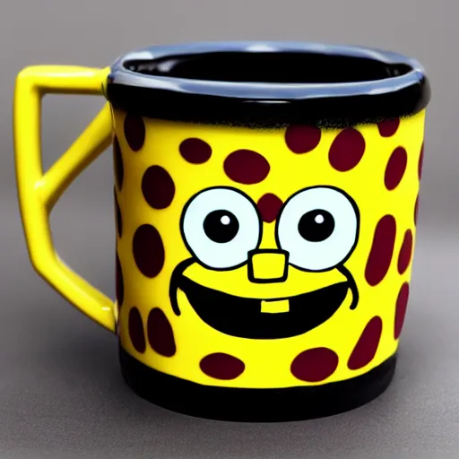 Image similar to a photograph of a mug with spongebob square pants