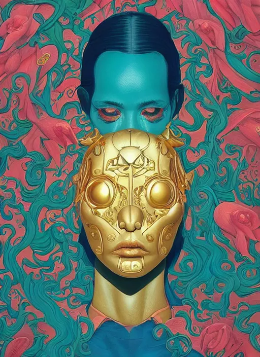 Image similar to gold :: by Martine Johanna and Simon Stålenhag and Chie Yoshii and wlop and Guillermo del toro :: ornate, dynamic, particulate, rich colors, elegant, centered, artstation, smooth, sharp focus, octane render, 3d