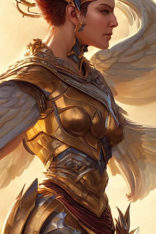 Image similar to amazon valkyrie athena, d & d, fantasy, portrait, highly detailed, headshot, digital painting, trending on artstation, concept art, sharp focus, illustration, art by artgerm and greg rutkowski and magali villeneuve