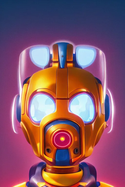 Image similar to metabots medabots medarotto medarot robot minimalist comics helmet mask neon cybereye, behance hd by jesper ejsing, by rhads, makoto shinkai and lois van baarle, ilya kuvshinov, rossdraws global illumination ray tracing hdr radiating a glowing aura