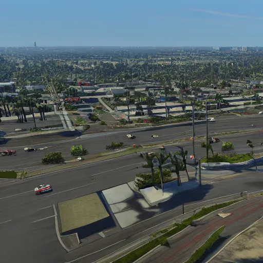 Image similar to pembroke pines florida in gta 5, 8k octane 3D render