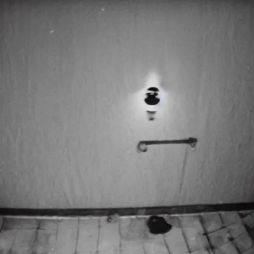 Image similar to terrifying clown in the corner of a dark room, creepypasta, security cam footage