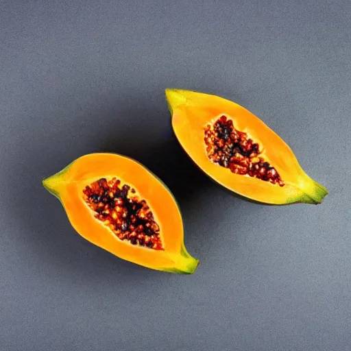 Prompt: papaya smurf