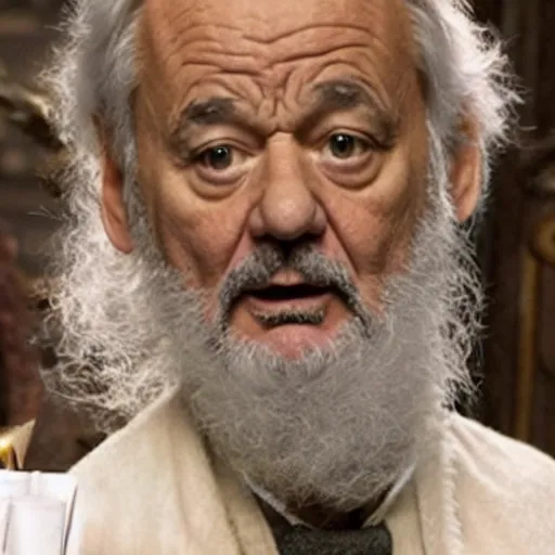 Image similar to bill murray plays a dumbledore in harry potter