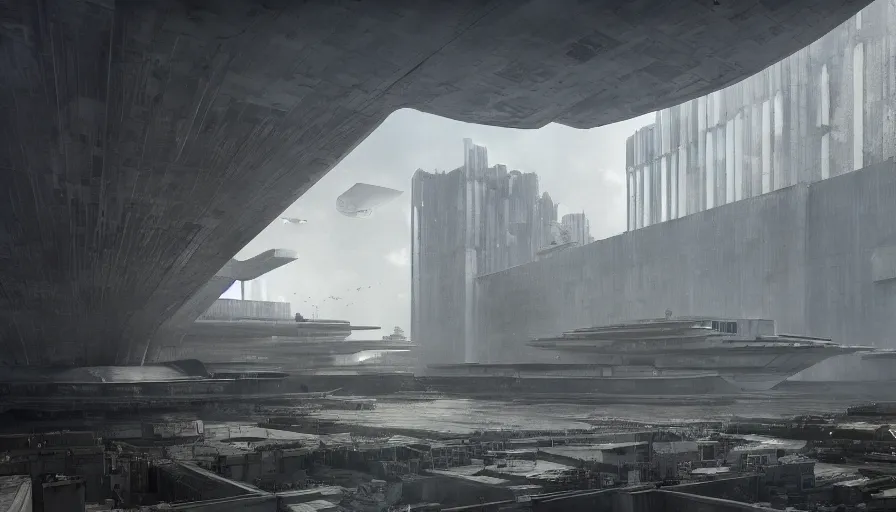 Image similar to big height brutalist imperial military base, drawing architecture, ultra very long shot, top angle, imperial architecture in rogue one, pritzker architecture prize, brutalism architecture, jan urschel, greig fraser