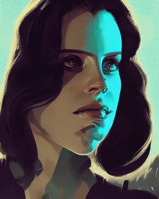 Image similar to portrait of lana del rey as a cyborg. intricate abstract. intricate artwork, by tooth wu, wlop, beeple, dan mumford. concept art, octane render, trending on artstation, greg rutkowski very coherent symmetrical artwork. cinematic, key art, hyper realism, high detail, octane render, 8 k, iridescent accents