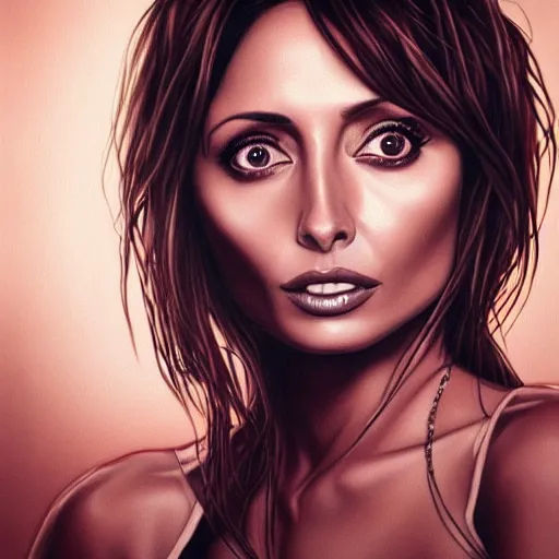 Image similar to a beautiful detailed portrait of natalie imbruglia from music video torn, by artgerm, high details