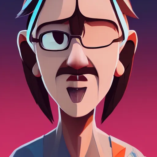 Image similar to face icon stylized minimalist regular show, loftis, cory behance hd by jesper ejsing, by rhads, makoto shinkai and lois van baarle, ilya kuvshinov, rossdraws global illumination