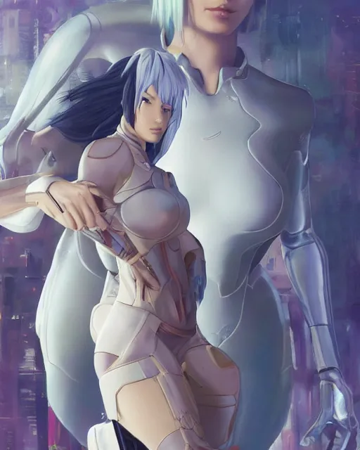 Image similar to weta disney pixar movie still portrait photo of motoko kusanagi ghost in the shell : : as cyborg woman by pixar : : by weta, wlop, ilya kuvshinov, rossdraws, artgerm, marvel, maxim cover, latex, octane render, sweaty, iridescent, bright morning, anime, liosh, mucha : :