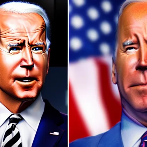 Image similar to a fusion between Joe Biden and Alex jones , high definition, 8k, hdr