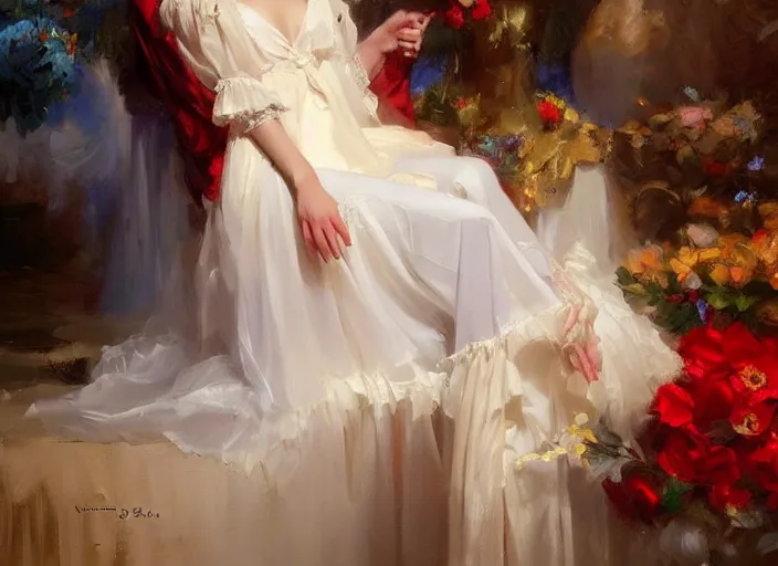 Prompt: ainz ooal gown by vladimir volegov and alexander averin and delphin enjolras and daniel f. gerhartz