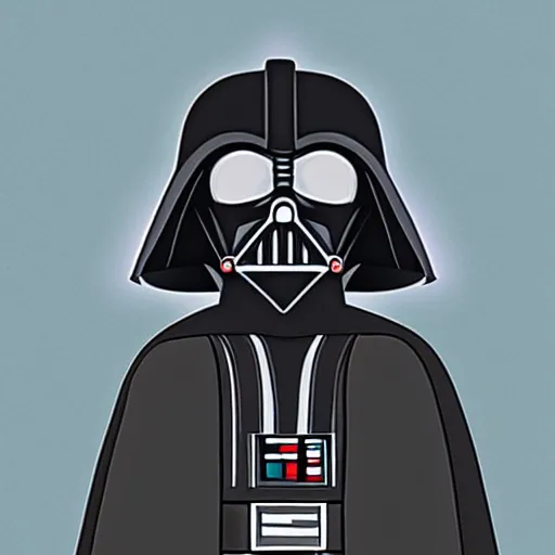 Prompt: darth vader in the style of studio ghibli