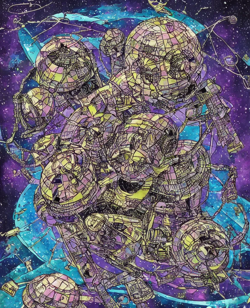 Prompt: technodrome!!! tripi hop, cosmic paradox of space swimming!