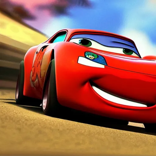 Image similar to beautiful muscular Pixar cars, photorealistic,