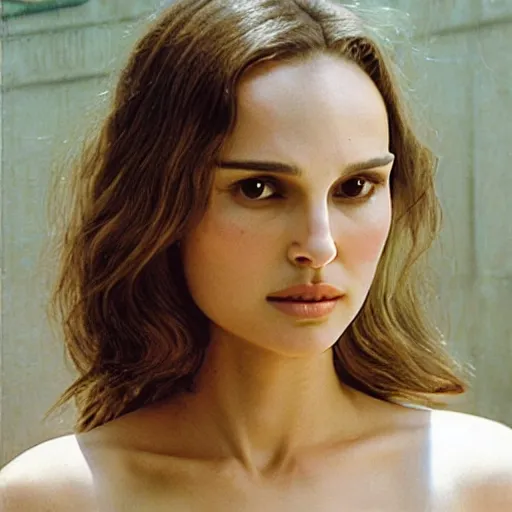 Image similar to “Natalie Portman, super detailed image, Ichiro Tsuruta”