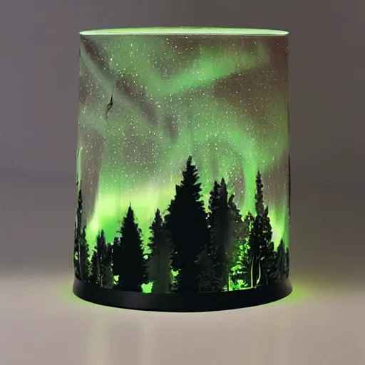 Image similar to Aurora Boreal night lamp