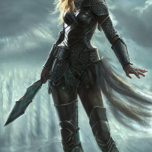 Image similar to the picture of taylor swift in a knight armor, epic fantasy art, mystical, mystic atmosphere, mythology, photo realistic, high detail, ultra realistic, hyper realistic, high definiton, 4 k uhd,