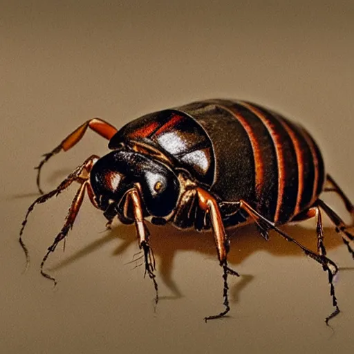 Image similar to a presidential portrait of a potato bug