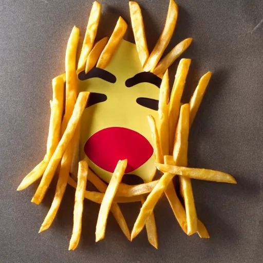 Image similar to person made out of tasty frensch fries