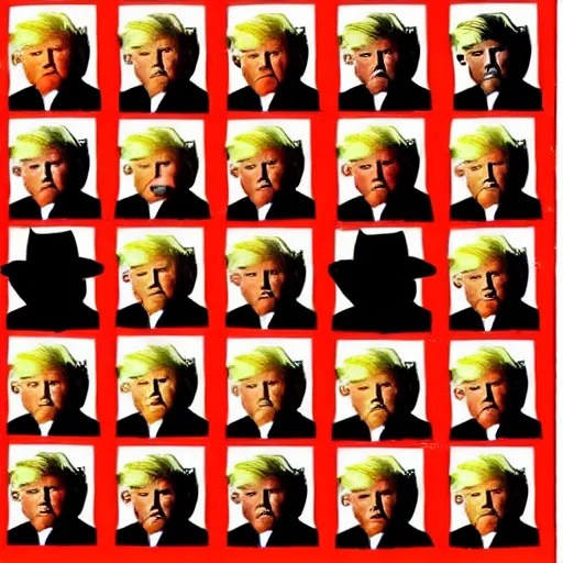 Prompt: Fernando Donald Trump In the artstyle of Andy Warhol