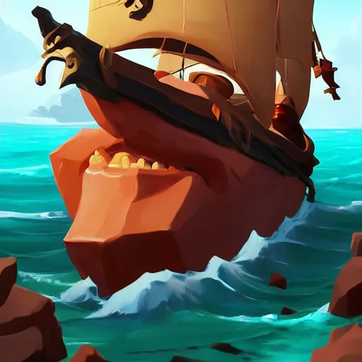 Image similar to painting jack the pirate on sea of thieves game avatar hero smooth face median photoshop filter cutout vector behance hd by jesper ejsing, by rhads, makoto shinkai and lois van baarle, ilya kuvshinov, rossdraws, illustration, art by ilya kuvshinov and gustav klimt