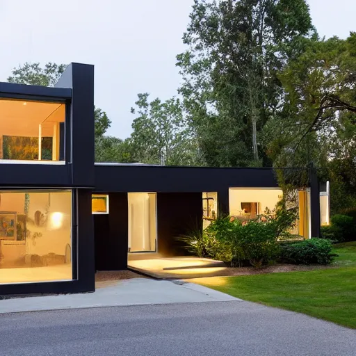 Image similar to late late modernist home, front house exterior photo