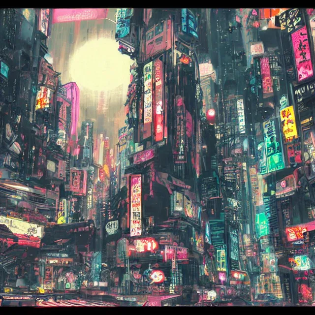 Prompt: cyberpunk in japanese art style