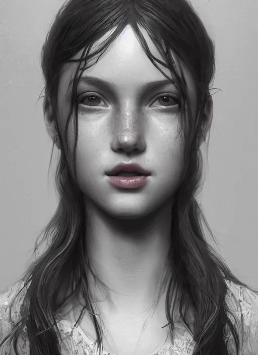 Image similar to girl portrait, hyper detailed, digital art, trending in artstation, cinematic lighting, studio quality, smooth render, unreal engine 5 rendered, octane rendered, art style by klimt and nixeu and ian sprigger and wlop and krenz cushart.