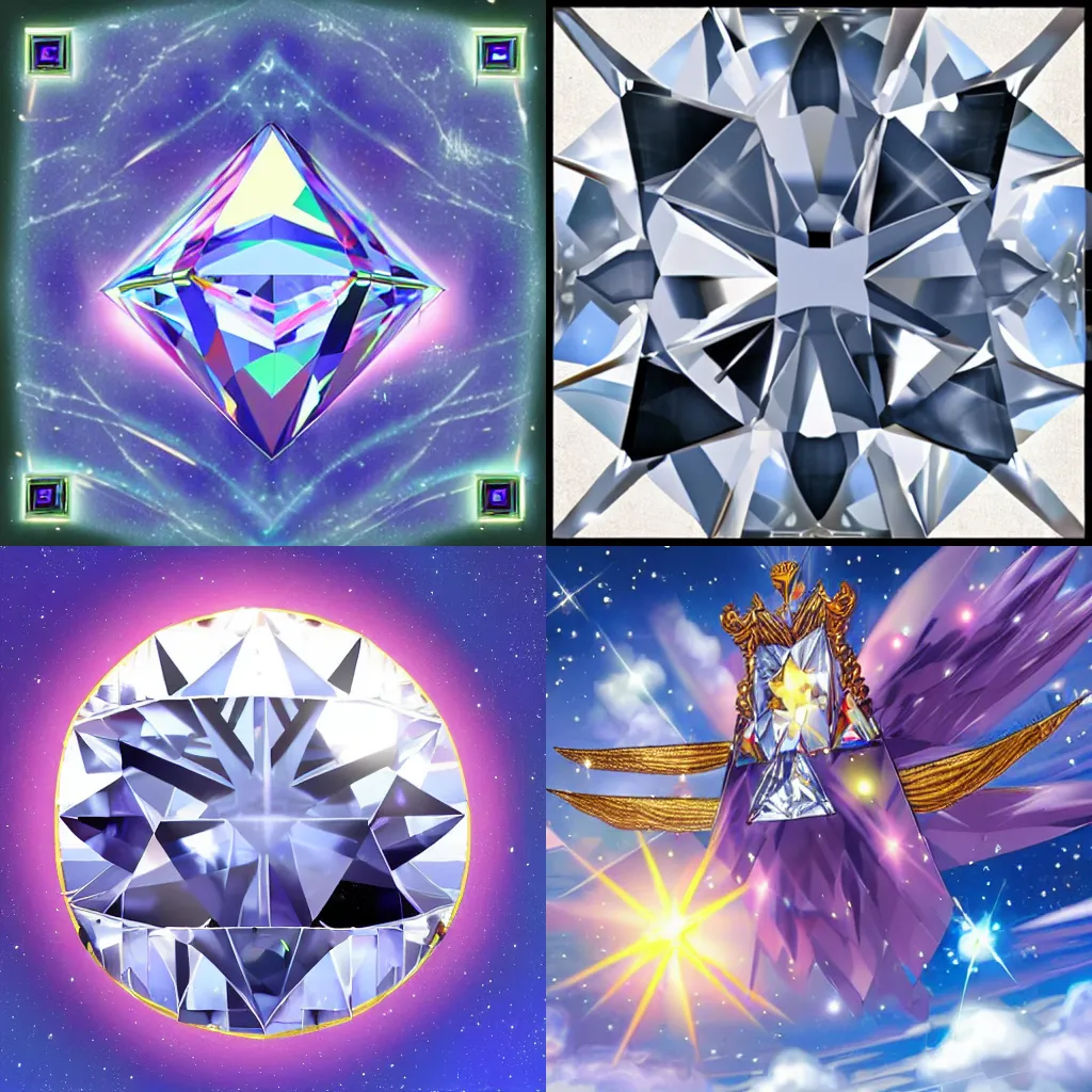 Prompt: Mythical Diamond of the Heavens